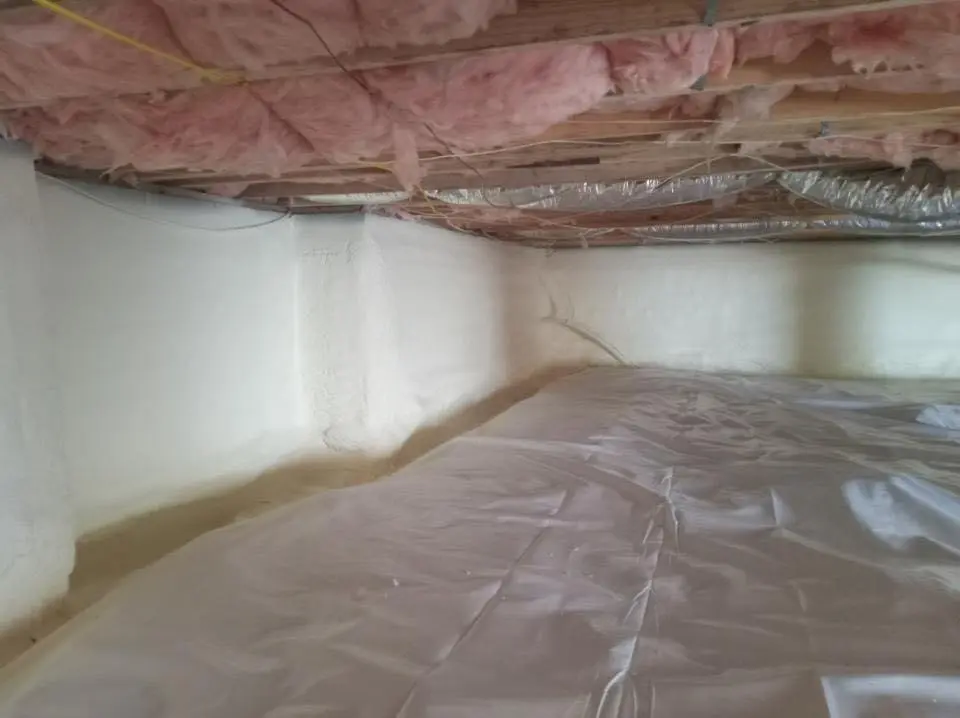 Crawl space encapsulation with closed-cell spray foam for Spray Foam Roofing Repair in Gypsum
